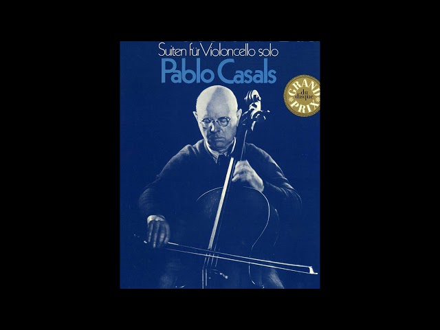 バッハ無伴奏チェロ組曲 第6番 BWV1012 ガヴォット カザルス(Vc) 1939