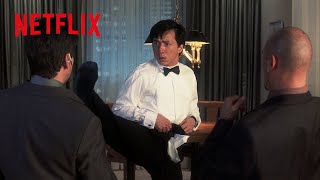 ズボンを履きながら敵と戦うジャッキー・チェン | タキシード | Netflix Japan