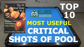 Top 10 Most Useful CRITICAL SHOTS in Pool