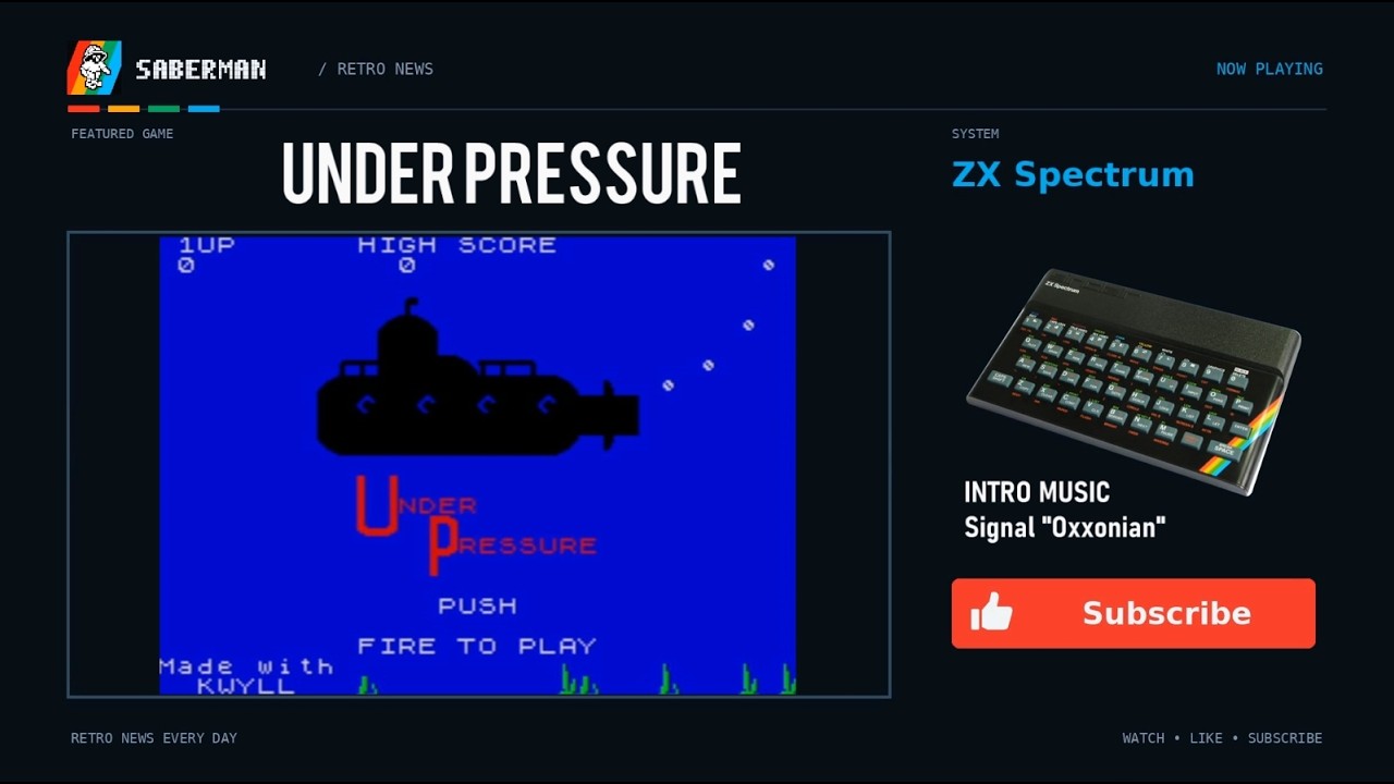ZX Spectrum -=Under Pressure=- - YouTube
