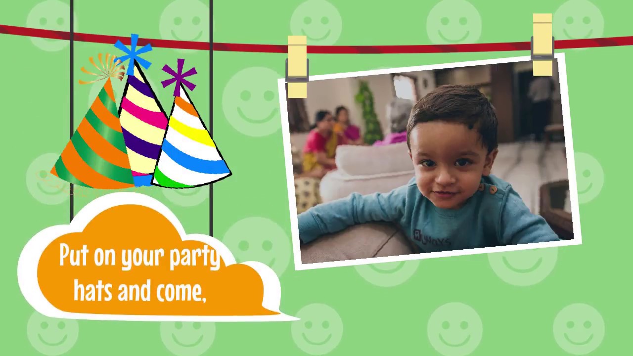 Whatsapp Birthday Invite for a Kids Party YouTube