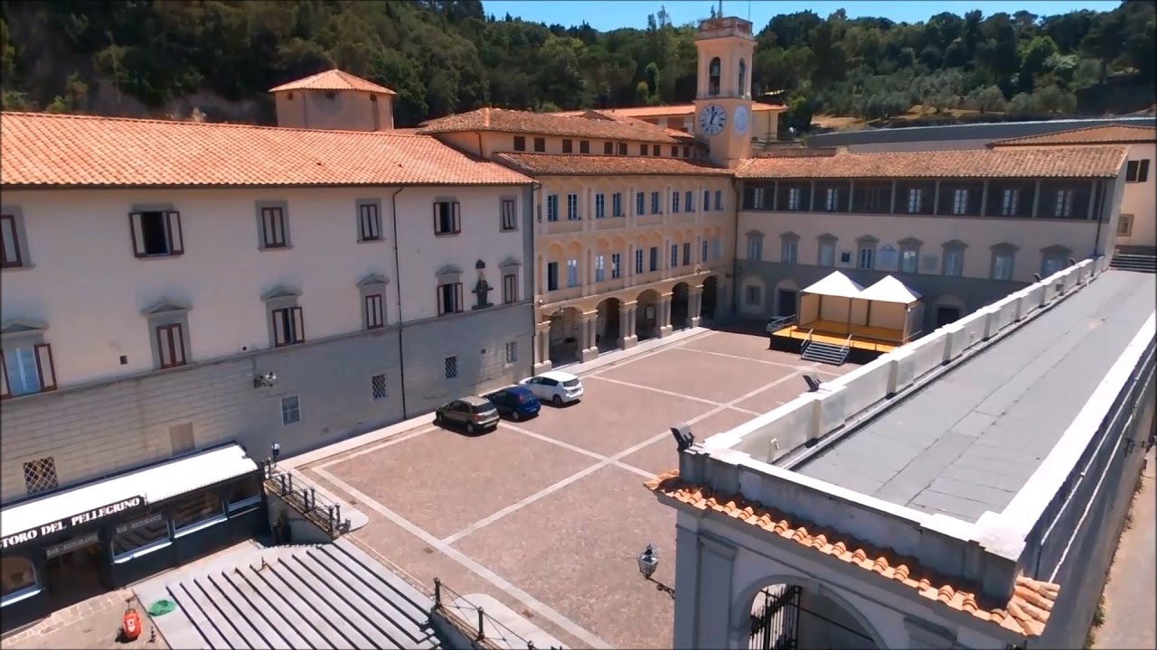LIVORNO SANTUARIO DI MONTENERO E FUNICOLARE - RIPRESA AEREA