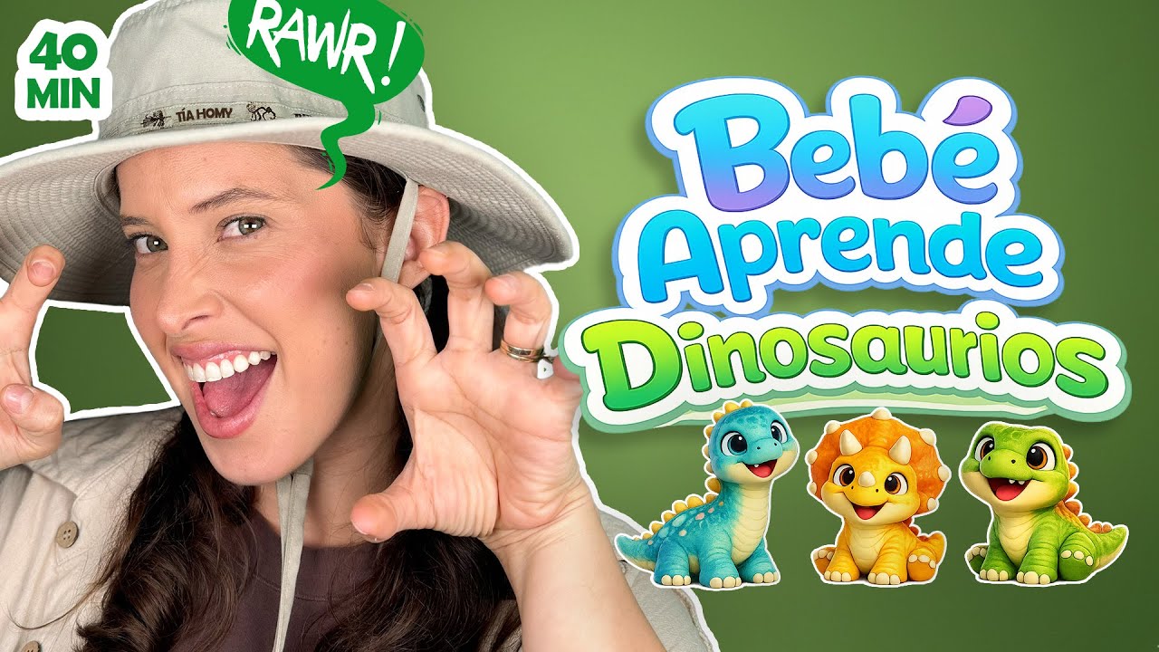 Aprende con Tía Homy – Learn Spanish for Toddlers | Dinosaurios para niños | Dinosaurs | First Words