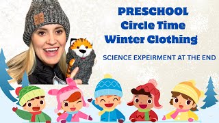 ❄️ Preschool Circle Time – Winter Clothing & Ice Fishing Science Experiment! ❄️