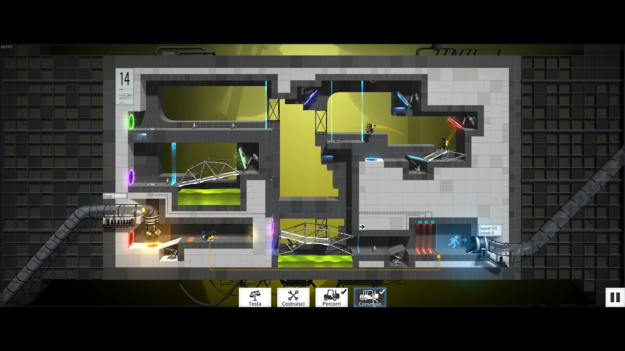 Bridge Constructor Portal - Portal Proficiency - Level 14 - YouTube