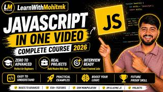 No Need for Any Other JavaScript Video 😳 | Complete JavaScript Course 2026 in ONE Video