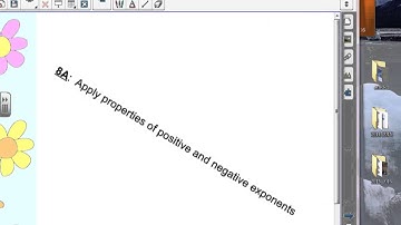 Algebra: (8-2) Apply Exponent Properties Involving Quotients (Part 1)