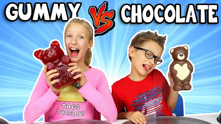 GUMMY vs CHOCOLATE Food Challenge!!!