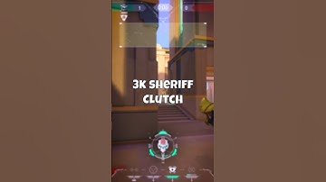 10 HP 3k sheriff clutch😈🤯 #valorant #shorts