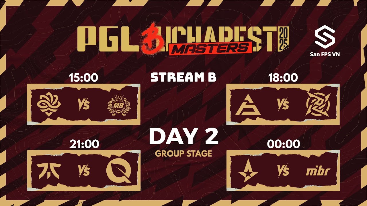 🔴 [VN] Bình luận Tiếng Việt PGL Master Bucharest 2025 - Astralis vs. MIBR - Day 2