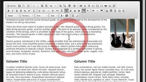 CMS 5 Content Editor - Content Templates