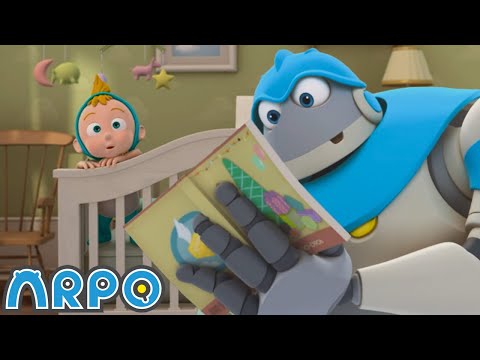 ARPO the Robot Tries to Help Baby Daniel Fall Asleep While Noisy Neighbors Keep Him Awake | ARPO