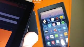 Setting up your new amazon fire 7 tablet with alexa. set account on
tablet.