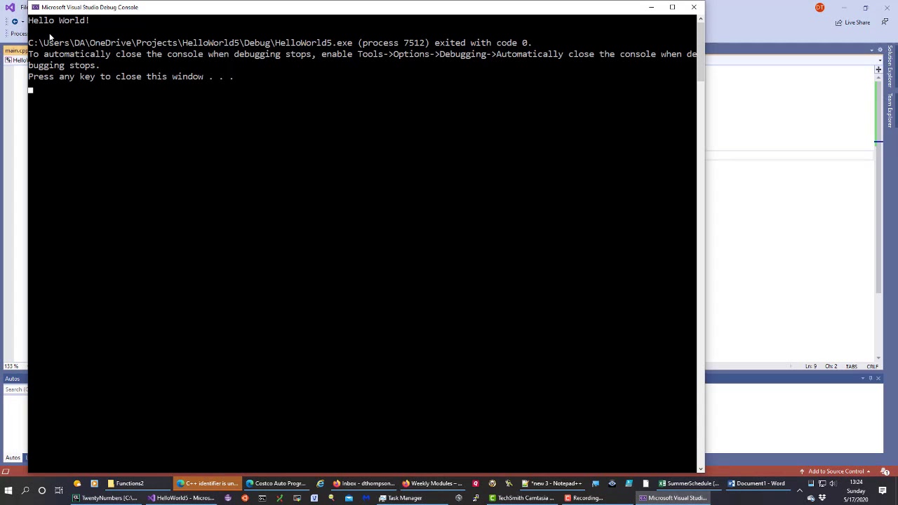 hello world visual studio express 2015 desktop hello world visual studio express 2015 desktop