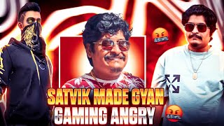 Gyan Gaming vs SATVIK 🤩 Funny Match 😂 in Clash Squad Rank