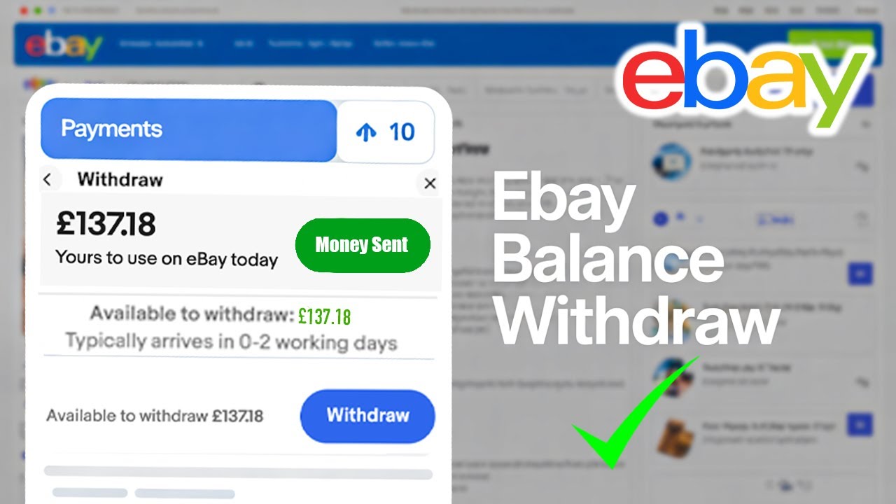Withdraw Money from Your eBay Balance to Bank Account 2026 (Easy Guide ...