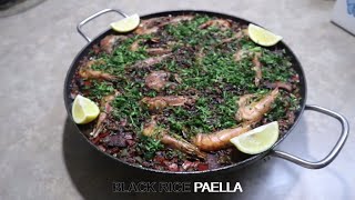 Filipino Spanish Black Rice Paella. Homemade. Easy &amp; Delicious Filipino Recipe.