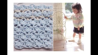 Crochet patterns. Простой и красивый узор крючком. Вязание для начинающих. Crochet tutorial Урок 327