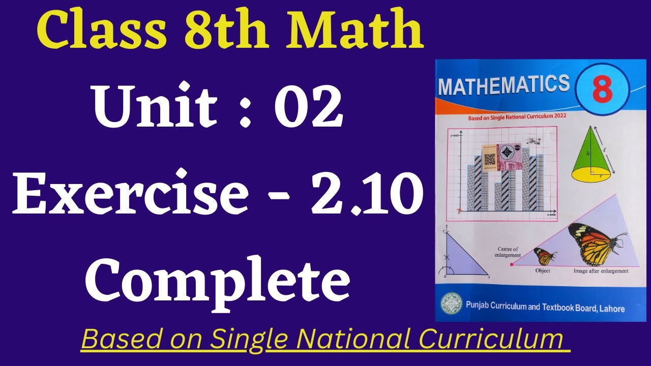 Class 8 Math New Book Exercise 2.10 [ Complete ] Class 8th Math New ...