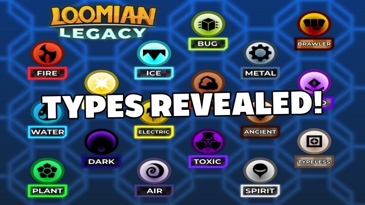 THE TYPES HAVE BEEN REVEALED! - Loomian Legacy 