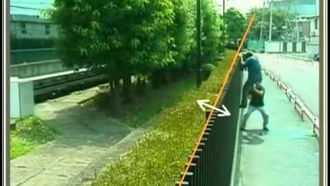 Video Analytic - Guys jumping over a fence