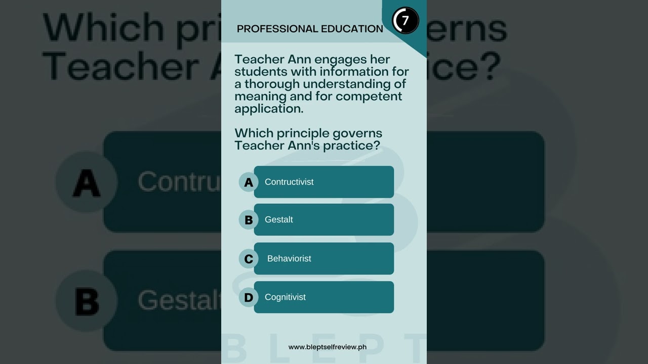 Professional Education 1A-10. Comment your answer 
