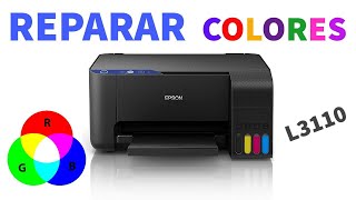 Reparar Colores Epson L3110 │ Impresora No imprime todos los colores de tinta correctamente SOLUCION