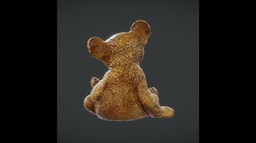 Playful Bear Figurine 3D Model #UnrealEngine #Unity #VR #3DArt #GameDev #VirtualWorlds #Fab