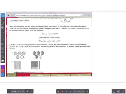 Annotating over a Math Webpage Using Explain Everything