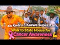 🔥 Biez Kaviru &amp; Kaewa Superstar Walk to State House for Cancer Awareness 💪🎗️