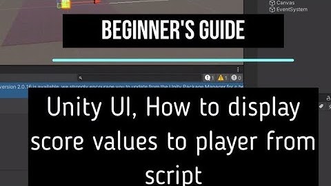 Display Player Score in Unity | Unity UI