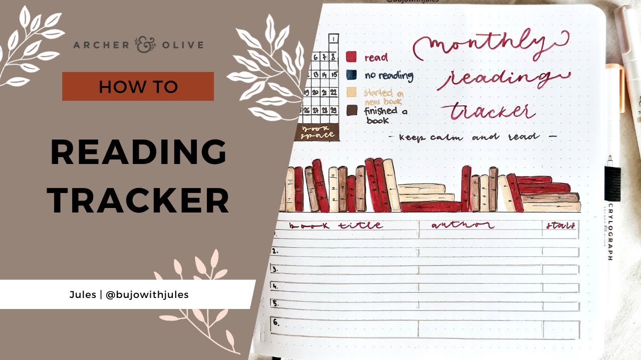 Discover Unique Book and Reading Trackers for your Bullet Journal