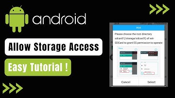 How to Allow Apps to Access the Storage Android Device !
