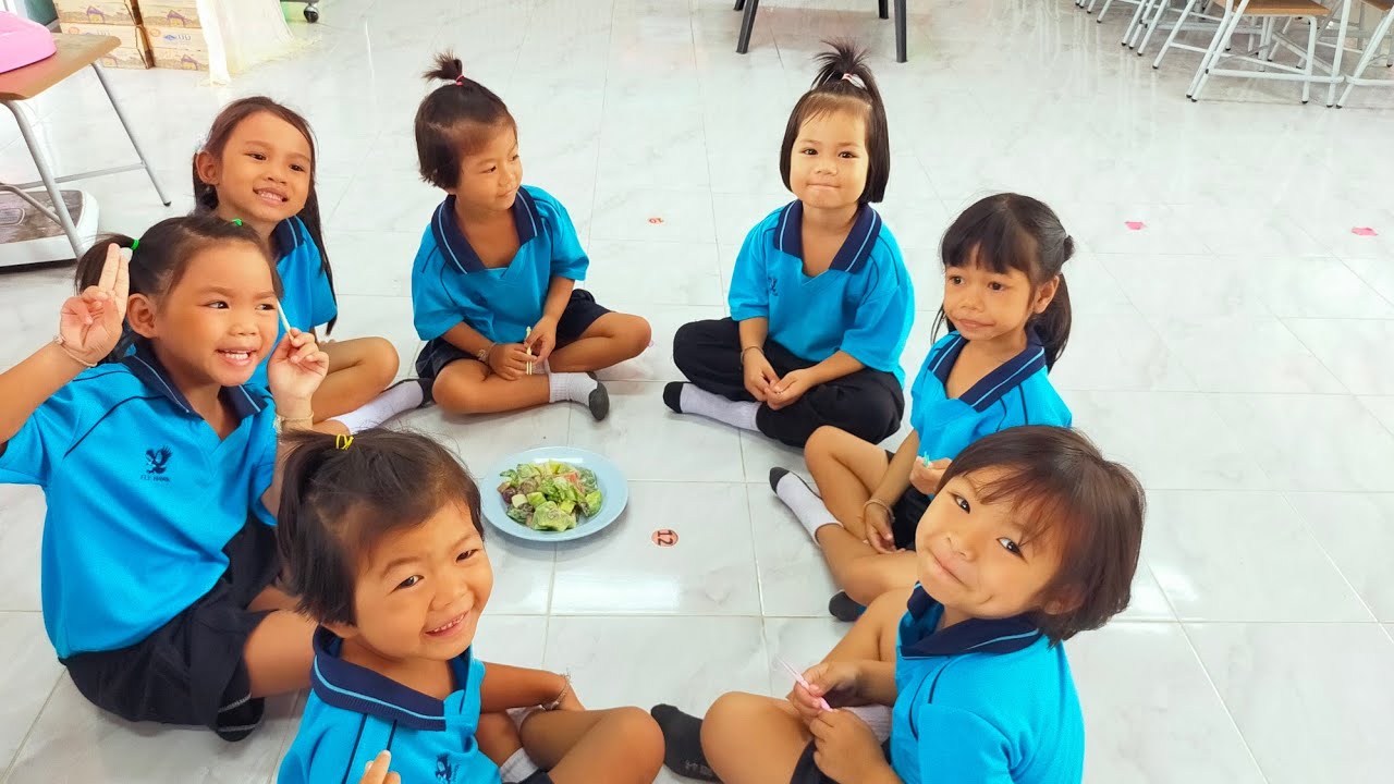 กิจกรรมcooking สลัดผลไม้ผักรวม อ.3