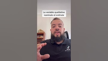 La variable qualitative nominale et ordinale