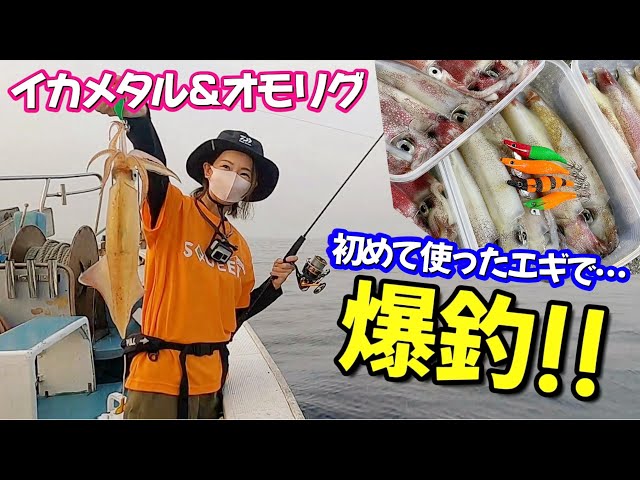 イカメタル＆オモリグ】初めてのエギを使ってみたら良型が爆釣