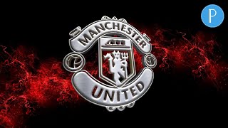 Manchester united 3D logo tutorial // PixelLab