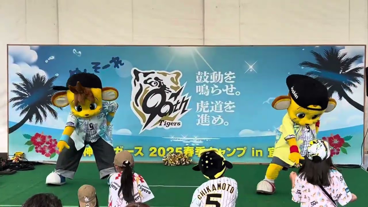 【マスコットコラボ】阪神タイガース「Ｖ！Ｖ！Ｖｉｃｔｏｒｙ」宜野座キャンプ 2025.2.16