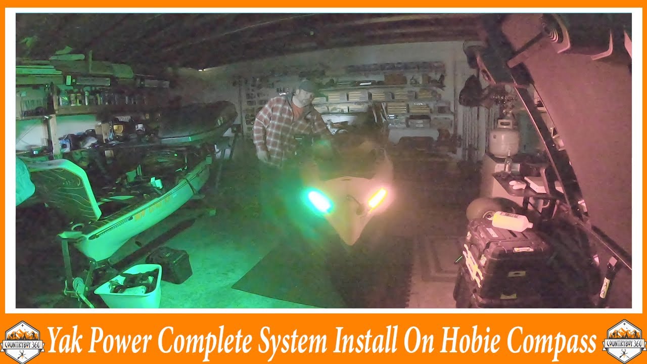 Полная установка системы Yak Power || Компас Hobie || Рыбалка с каяка
