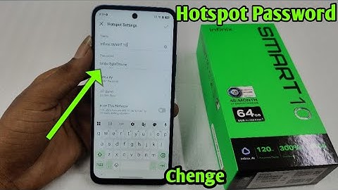 How to change Hotspot password in Infinix smart 10/Change hotspot password in Infinix smart 10