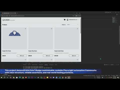 End-to-End UI Automation Framework with Playwright + JavaScript  Full Project Walkthrough