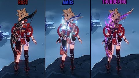 Yoimiya - Rust vs Amos vs Thundering Pulse - Weapon Comparison
