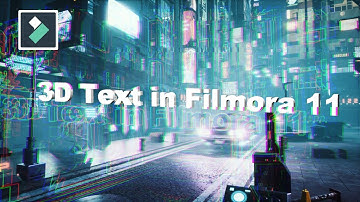 (Filmora 11): 3D Text Animation *NEW FEATURE*