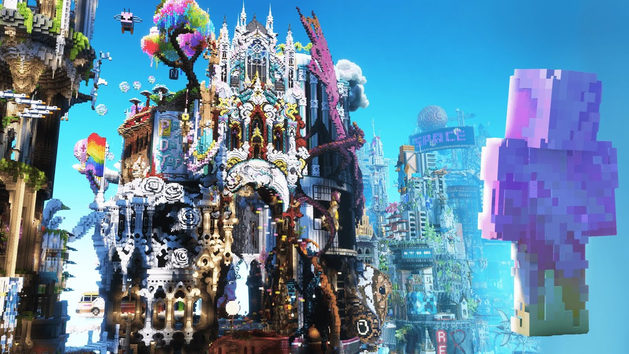 Minecraft Bulid Video Who Built Minecraft's Biggest Build Event? - YouTube