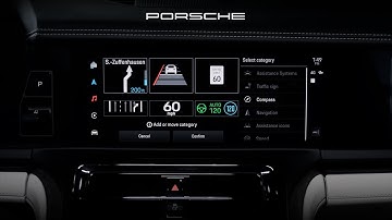 Adjusting the Head-Up Display on a 2024 Panamera