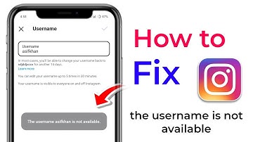 fix the username is not available instagram | instagram username change problem solved