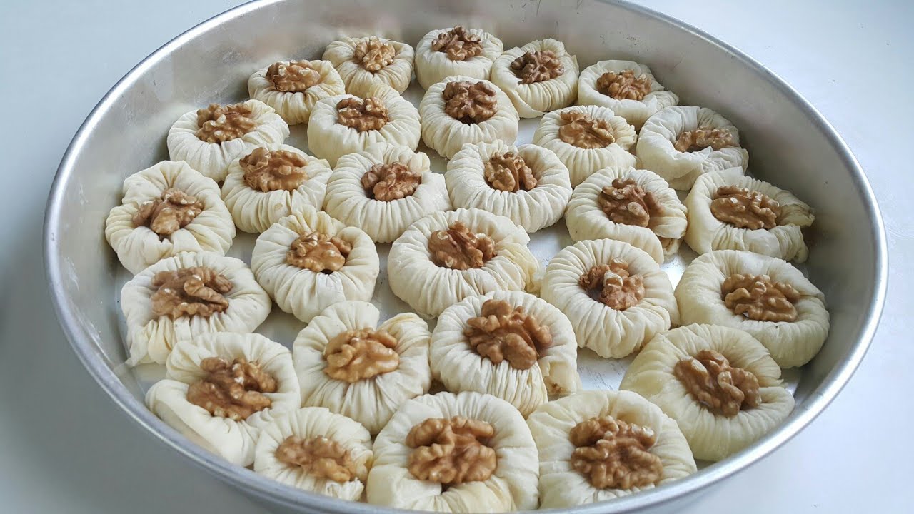 YARIM SAATTE 2 Tepsi EL AÇMASI CEVİZLİ BÜLBÜL YUVASI❗BAYRAMA En Kolay En Lezzetli Baklava Tarifi 👌