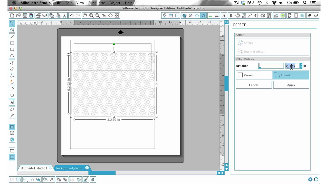 Create a Diamond Inset Using Silhouette Studio YouTube