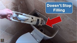 Fixing Water Constantly Flowing into the Toilet Bowl