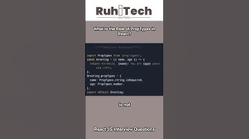 React JS PropTypes in React  #reactjsinterviewquestions #reactjstutorial #reactjs #job #